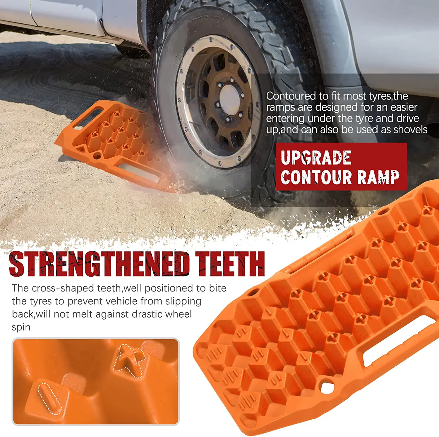 15 TON 58cm Orange Recovery Track With Carry Bag - Image 7