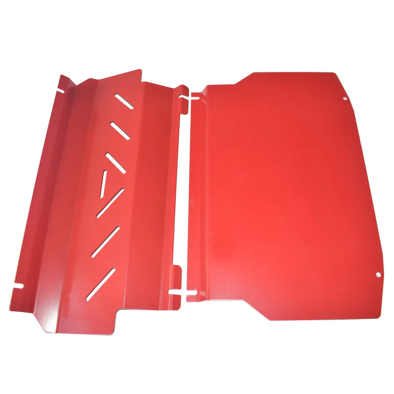 2 pcs Red Bash Plate Suitable For Mitsubishi Pajero NS NT NW NX Underbody Guard 2006-2022 (Online Only) - Image 5