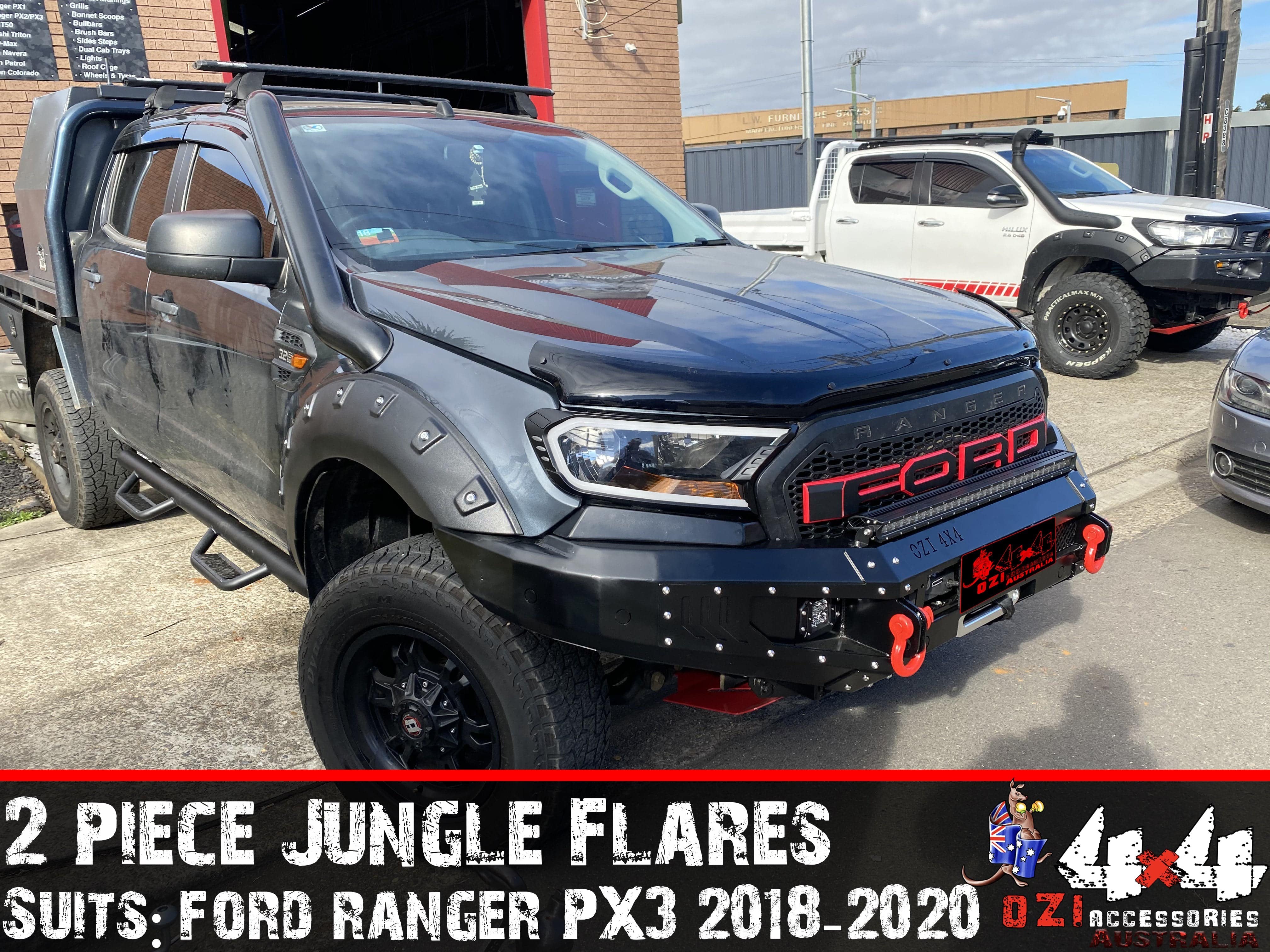2 pcs Front Jungle Flares Suits Ford Ranger PX3 2018-2020 - Image 3