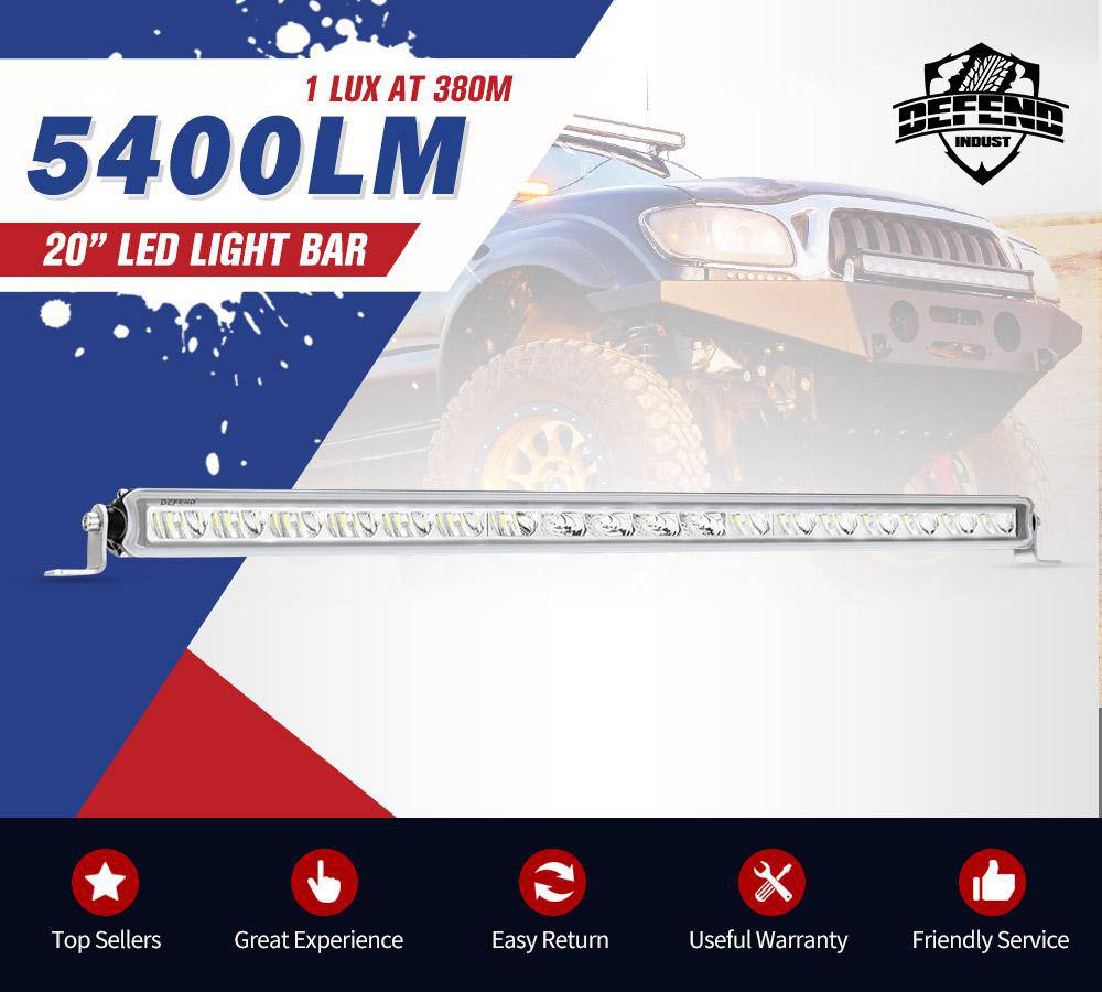 20inch Osram LED Light Bar Super Slim Combo Beam - Image 2