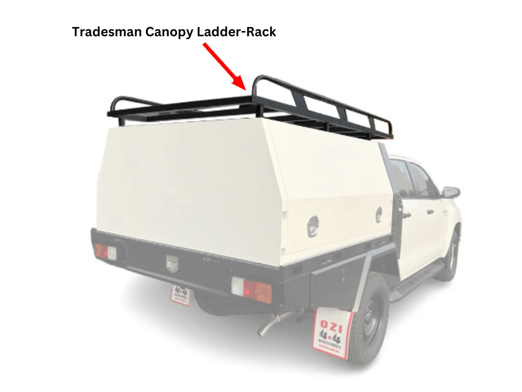 2275MM Tradesman Canopy Ladder-Rack Raw (Universal) - Image 18