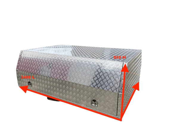 Premium 2400 Checker Plate Canopy (Non Jack Off Compatible) - Image 4