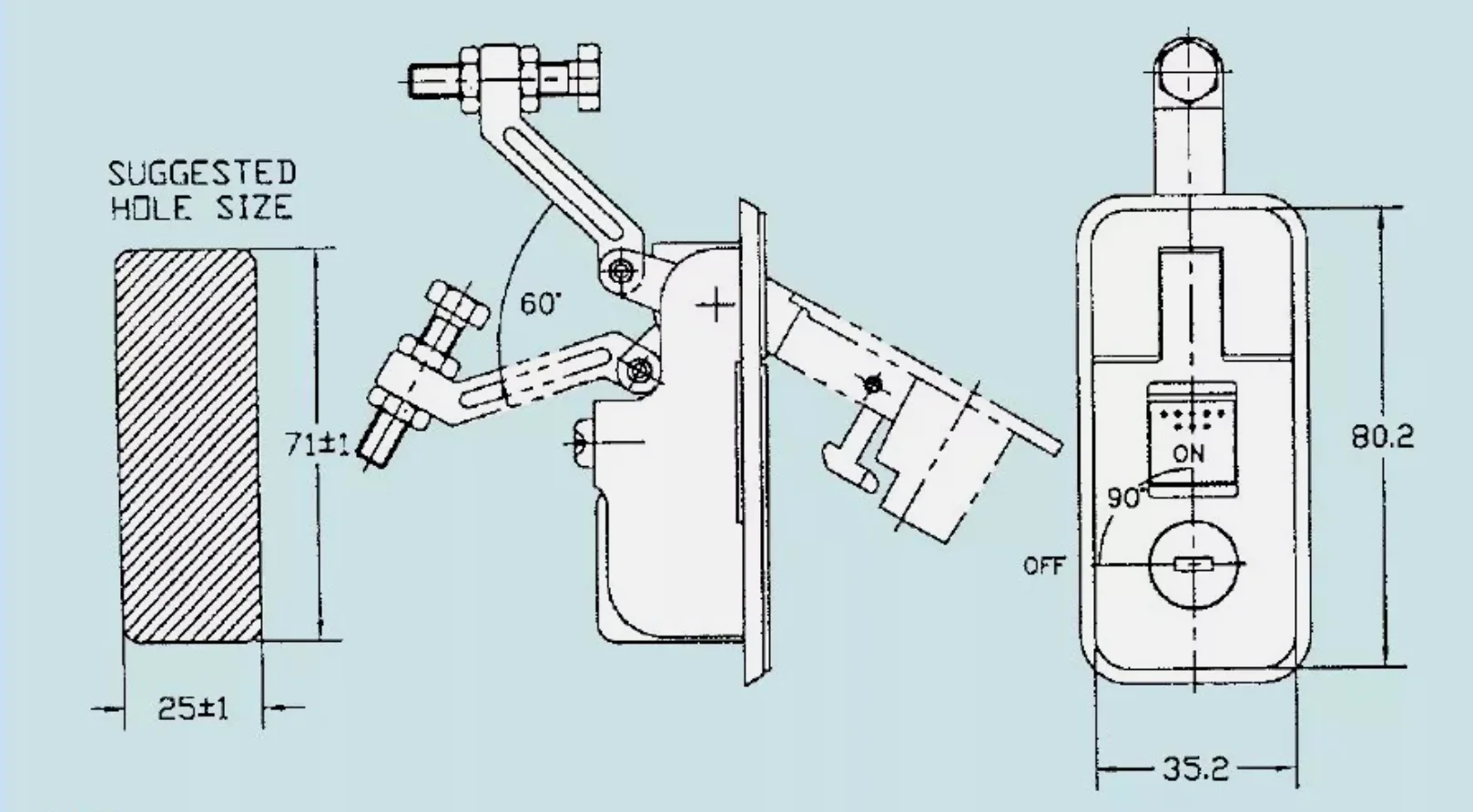 2x Compression Locks Push Latch, Tool Box, Camper Tradesman Trailer - Image 4