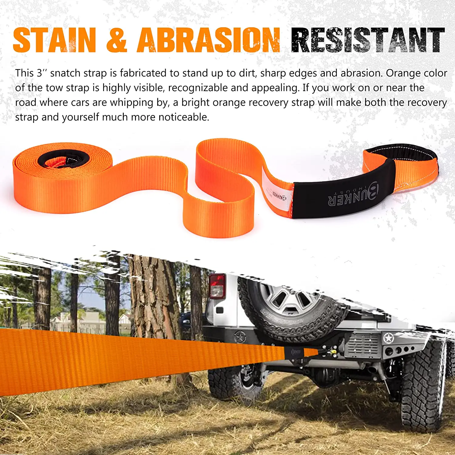 30ft Orange Snatch Strap - Image 4