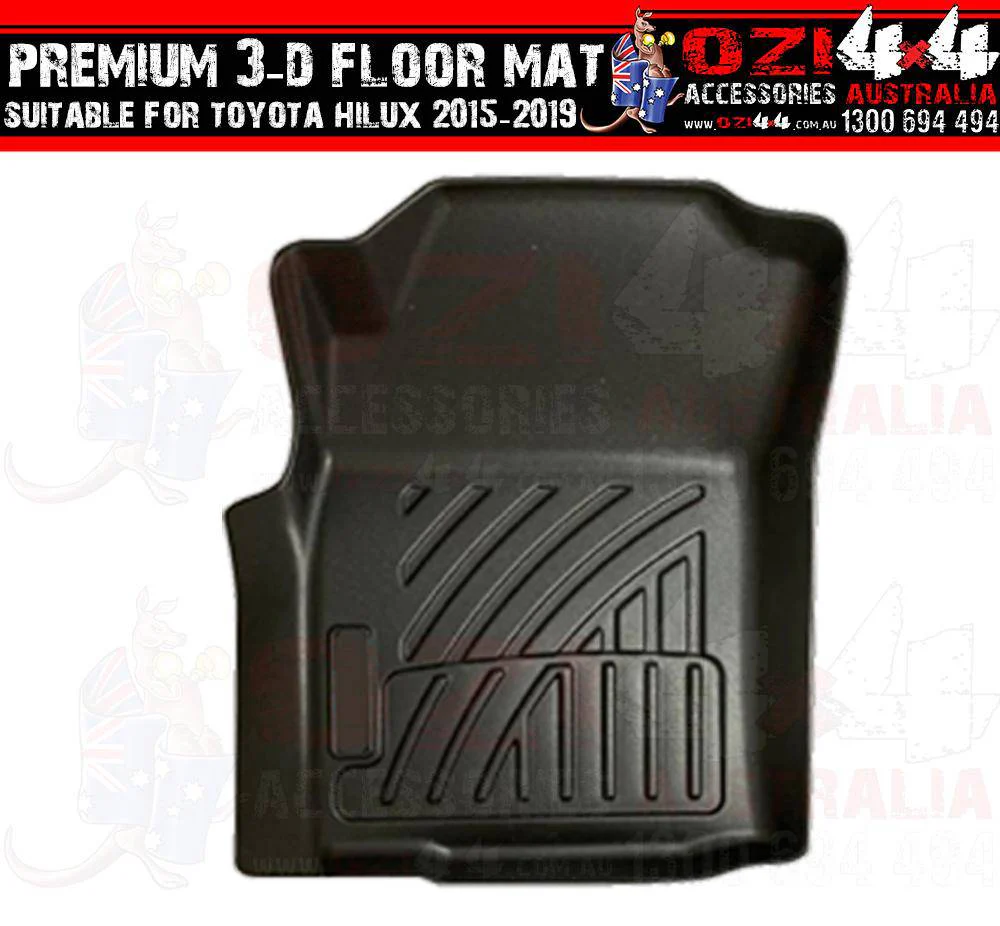 3D Floor Mat Liner Suitable for Toyota Hilux SR & SR5 2015-2019 - Image 2