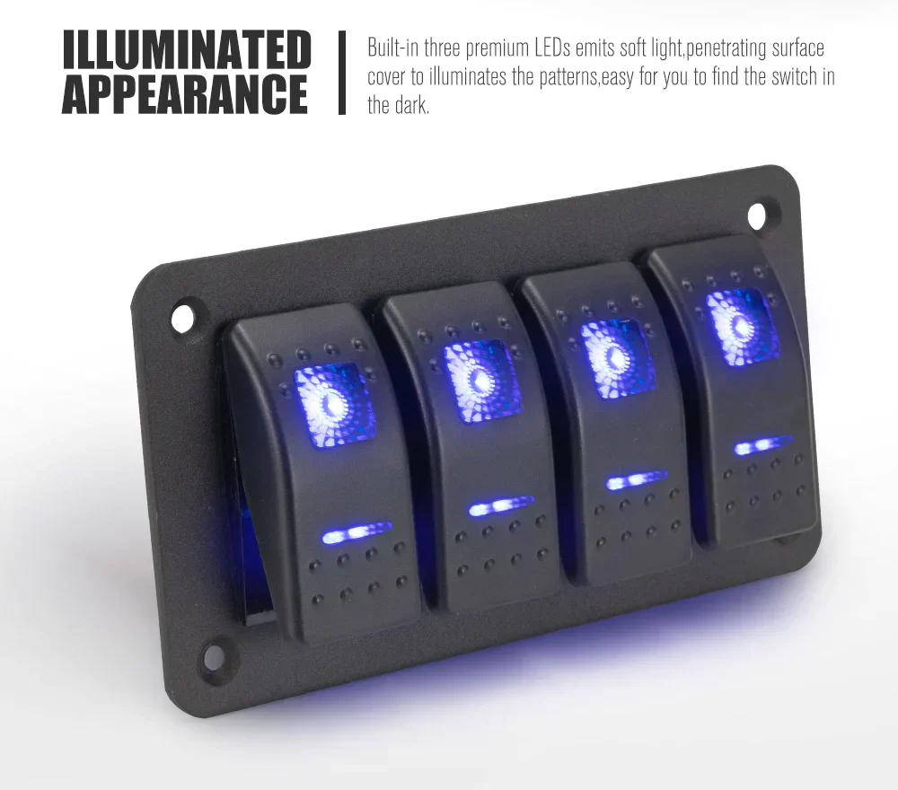 4 Gang Rocker Switch Panel (Online Only) - Image 4