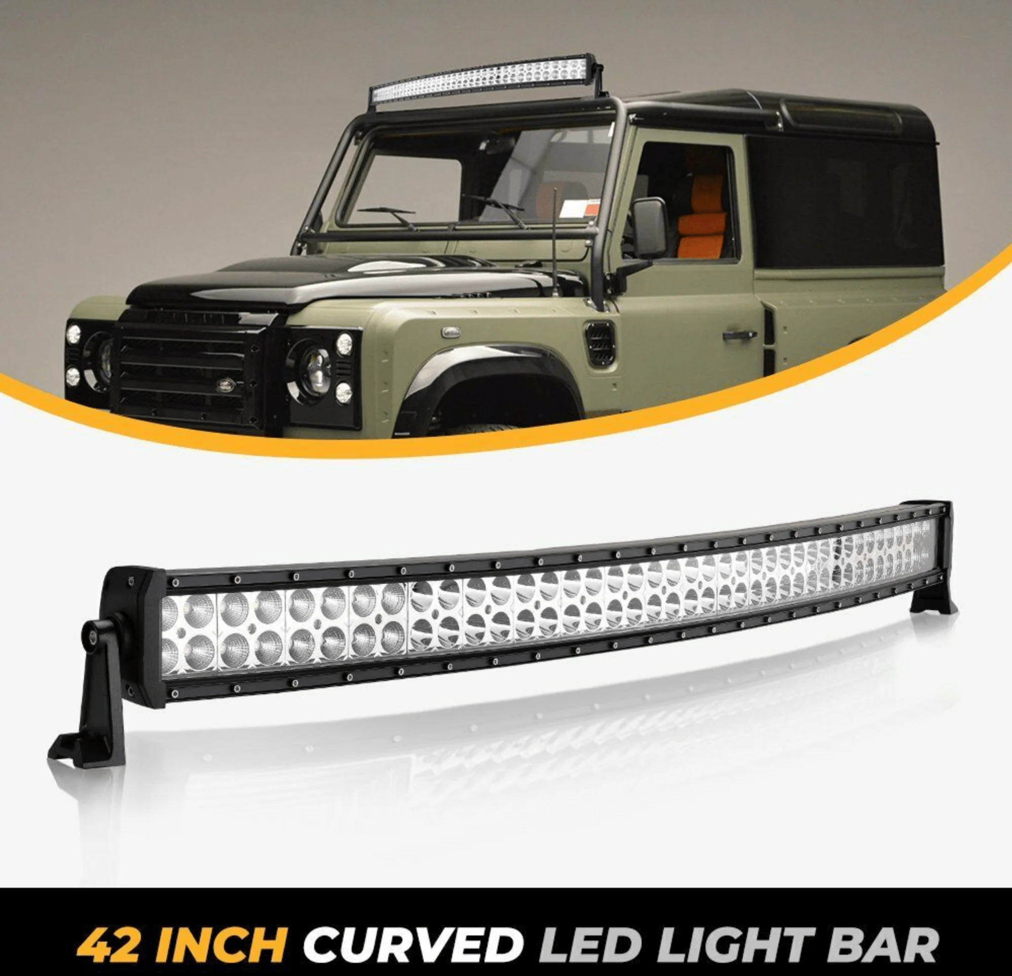 42 Inch Curved LED Light Bar Side Mounts - Image 2