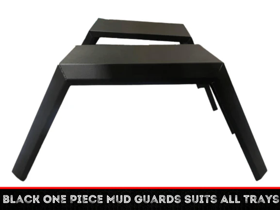 Black One Piece Mud Guards Suits All Trays - Image 5