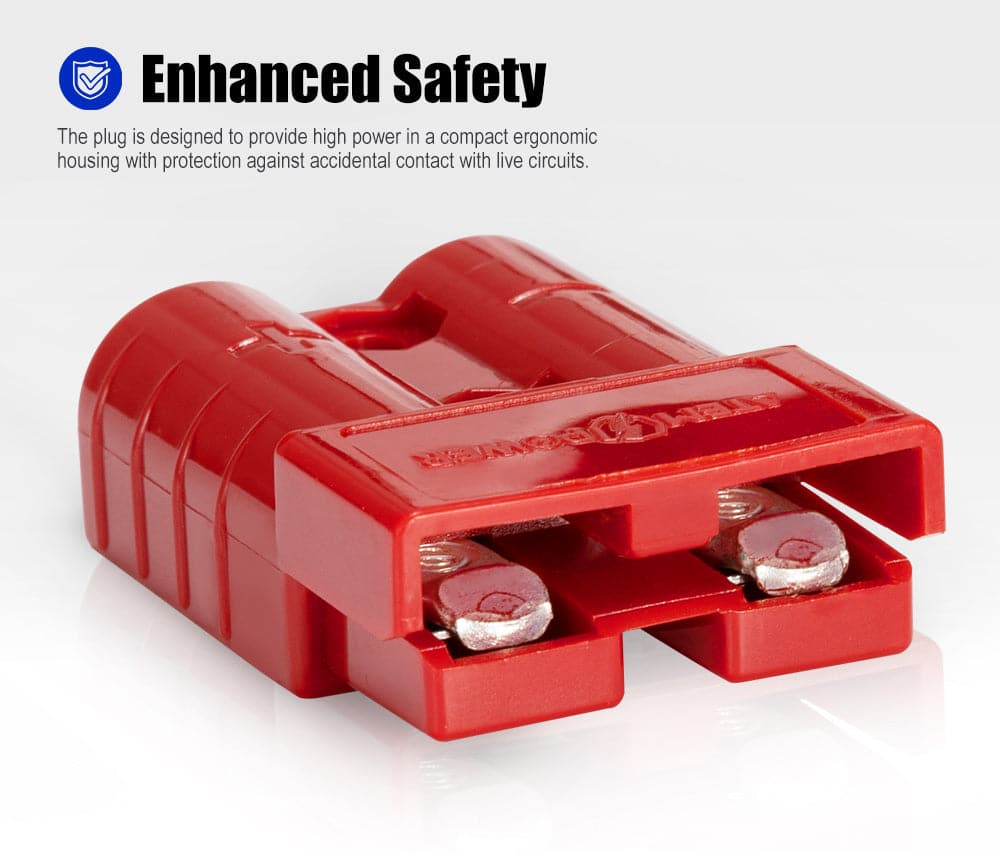 4pc Set of 50A Anderson-Style Plug (Red) - Image 4