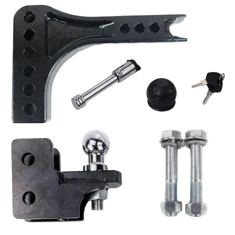 50MM 3500 KG Adjustable Tow Bar Ball Mount Tongue Hitch Trailer 4WD 70202 70207 - Image 2