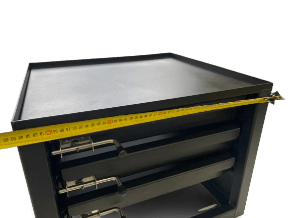 Canopy Drawer Unit 550 x 500 x 420mm  (420 Three Drawer Black) - Image 9