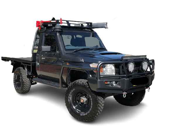 Adjustable Single Cab Sidesteps and Brush Bars Suitable For Toyota Land Cruiser 79 Series 2007- 2016 - Image 2