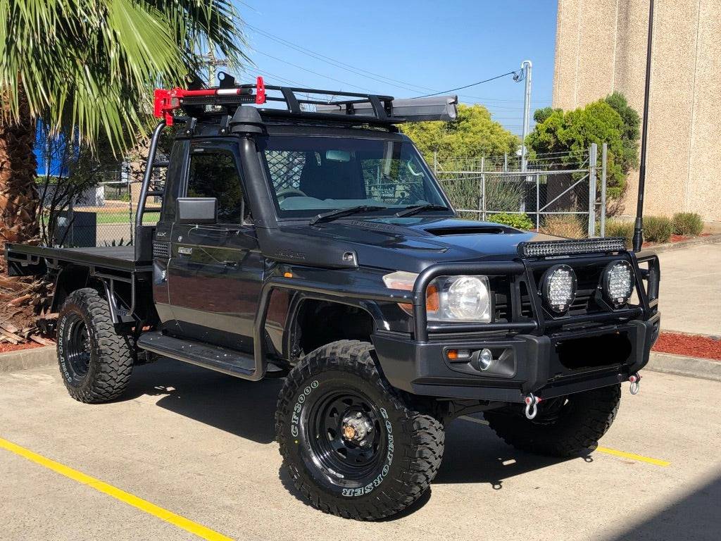 Adjustable Single Cab Sidesteps and Brush Bars Suitable For Toyota Land Cruiser 79 Series 2007- 2016 - Image 3