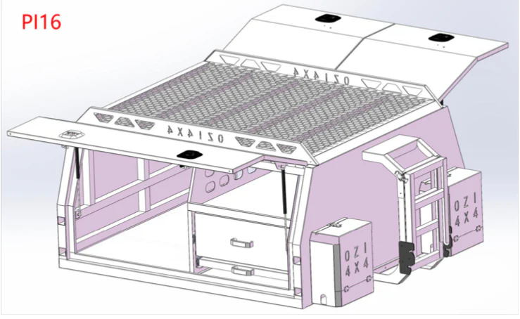 Adventure 1800 Black Aluminium Canopy - Image 9