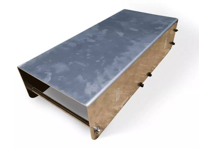 Aluminum Paper Roll Holder With Storage Shelf - Image 5