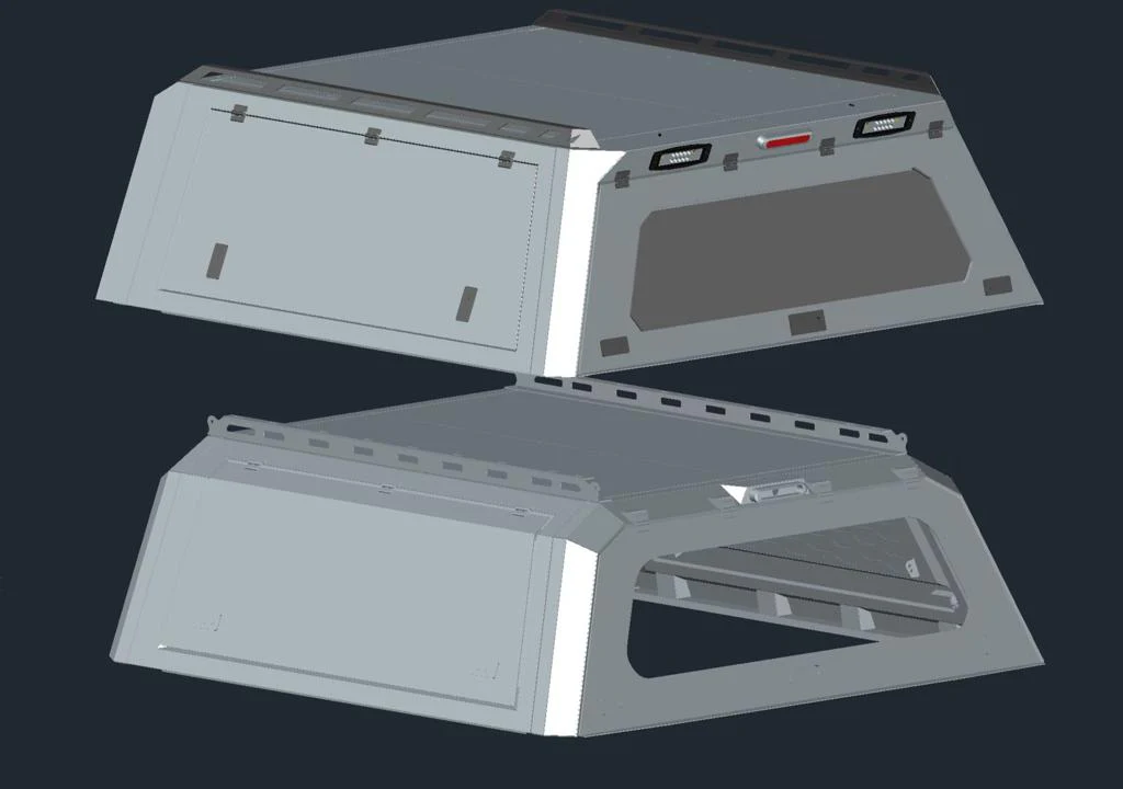 Amazon Aluminium Tub Canopy (Gen 3) Suitable For Toyota Landcruiser 79 Series Dual Cab 2007+ - Image 42