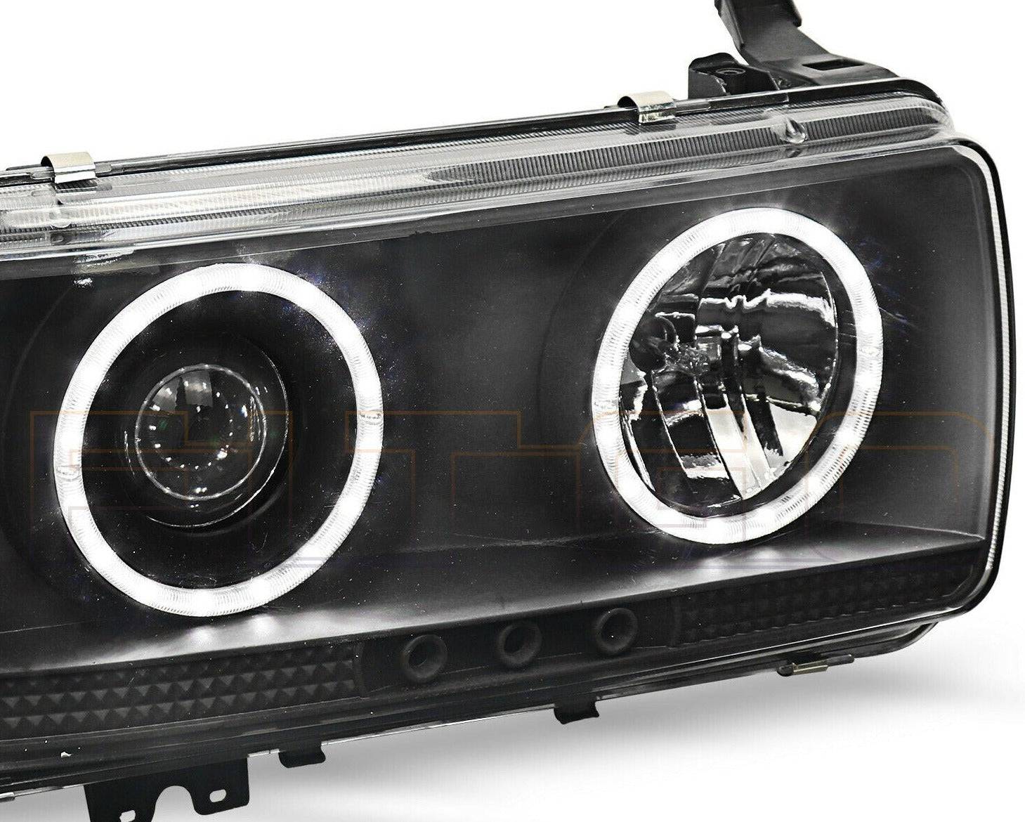 Angel LED Pair of Headlight Suitable For Toyota Landcruiser 80 Series (Black) - Image 3