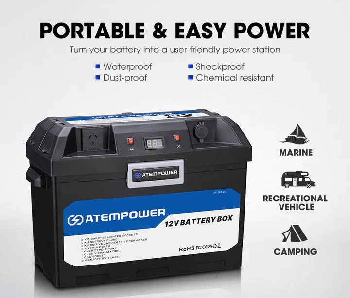 ATEM POWER Battery Box with 500W Inverter built-in VSR Isolator (Online Only) - Image 3