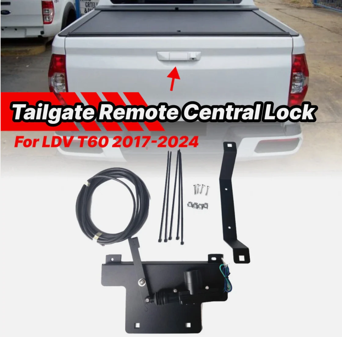 Automatic Tail Gate Remote Power Central Locking Suits LDV T60 2017-2024