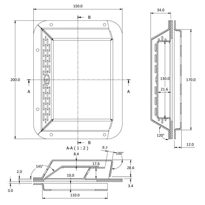 Black Aluminium Air Vent Pressure Vent For Canopies Universal (Gen 1) - Image 6