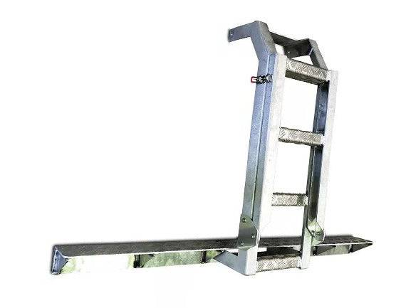 Black Canopy Rear Ladder + Platform Step - Image 5