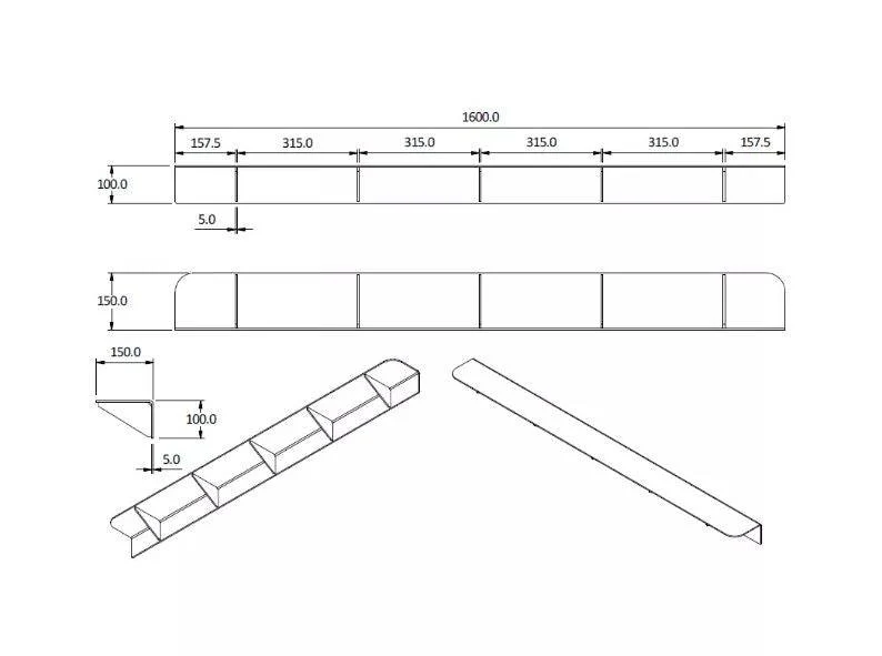 Black Canopy Rear Ladder + Platform Step - Image 6