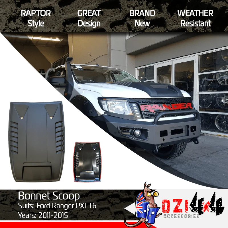 Bonnet Scoop Suits Ford Ranger PX1 2011-2015 - Image 2