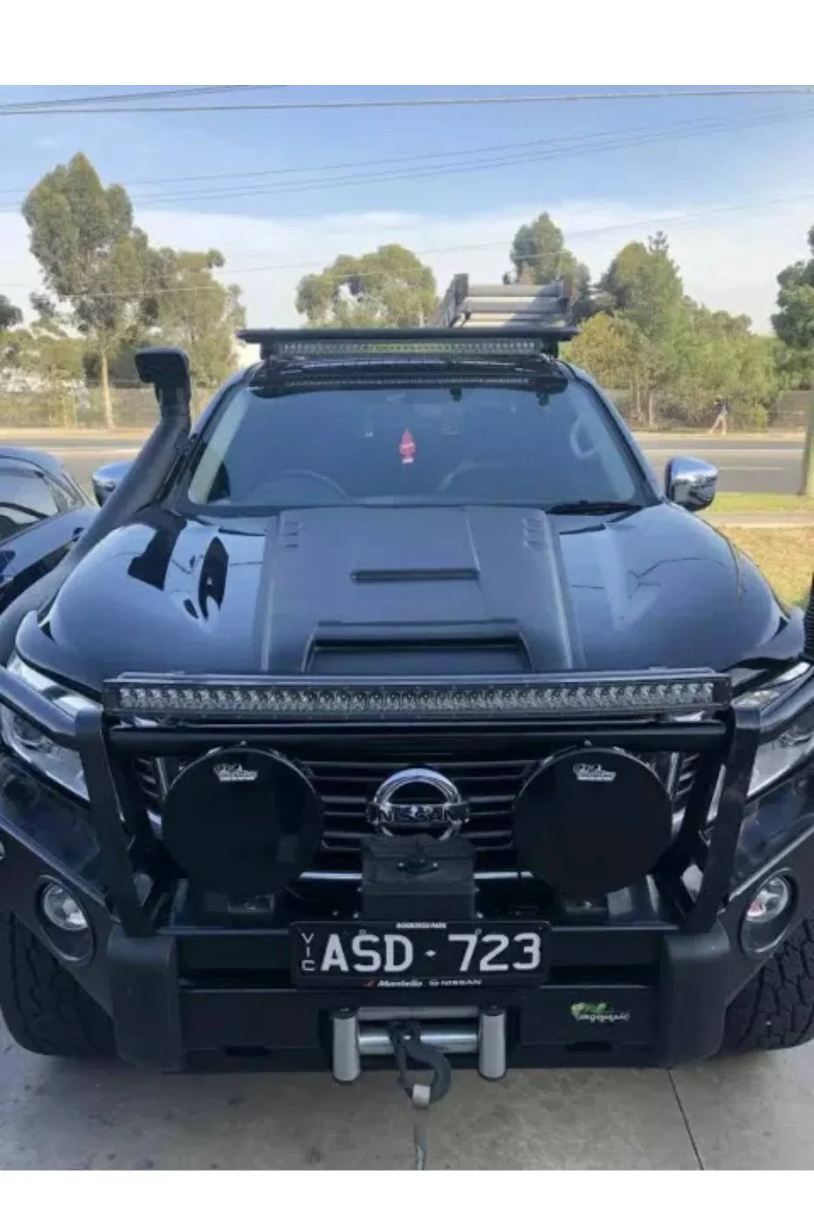 Bonnet Scoop Matte Black Suits Nissan Navara NP300 2015 - 2019 - Image 3