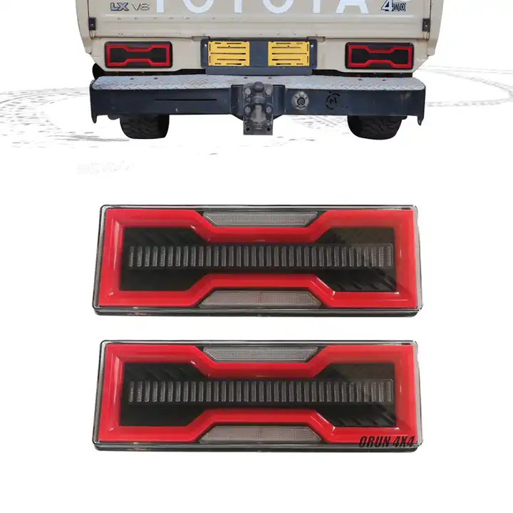 Bow Tie LED Tray Tail Lights Suitable for Toyota Landcruiser 79 Series Universal (Non-ADR Approved) - Image 2