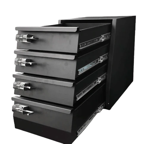 Canopy Drawer Unit Four Draw 700W x 550L x 670H (BLACK - 700 Four Drawer) - Image 5