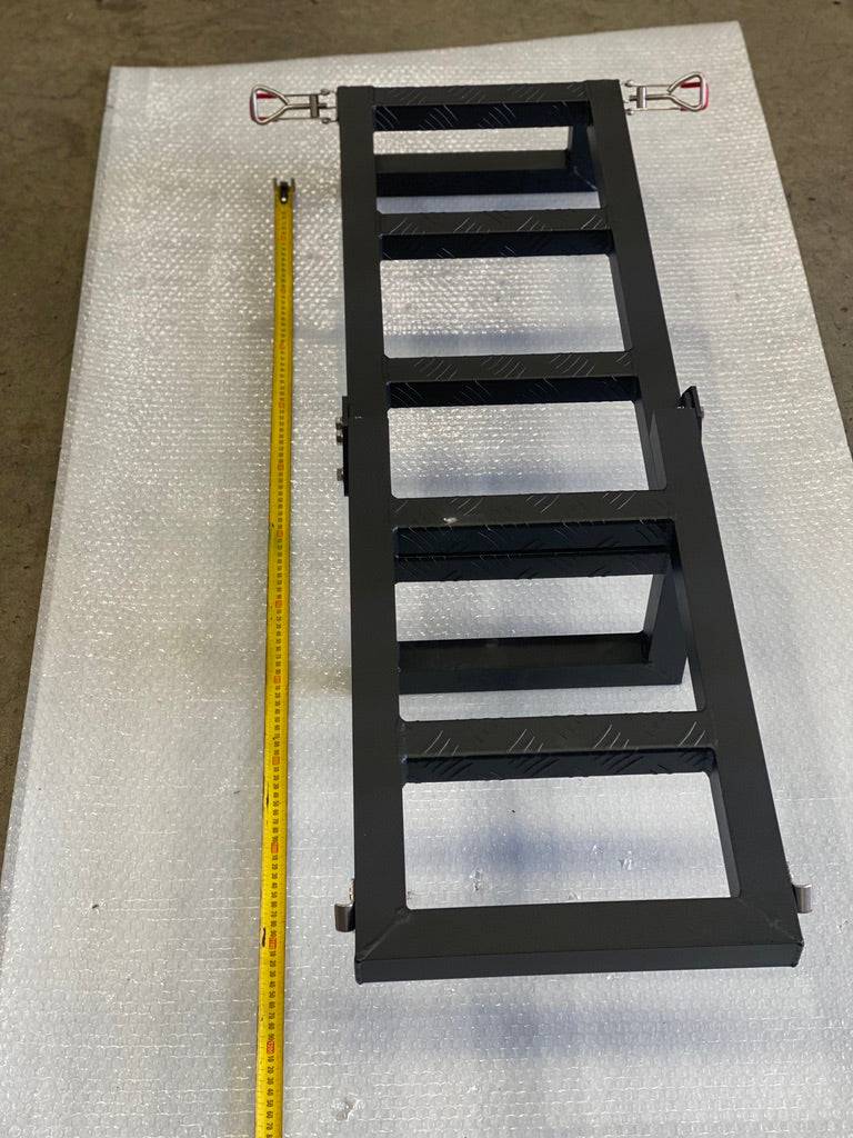 Canopy Rear Wheel Holder + Jerry Can Holder + Rear Ladder Combo Deal Powder Coated Black (Universal) - Image 33