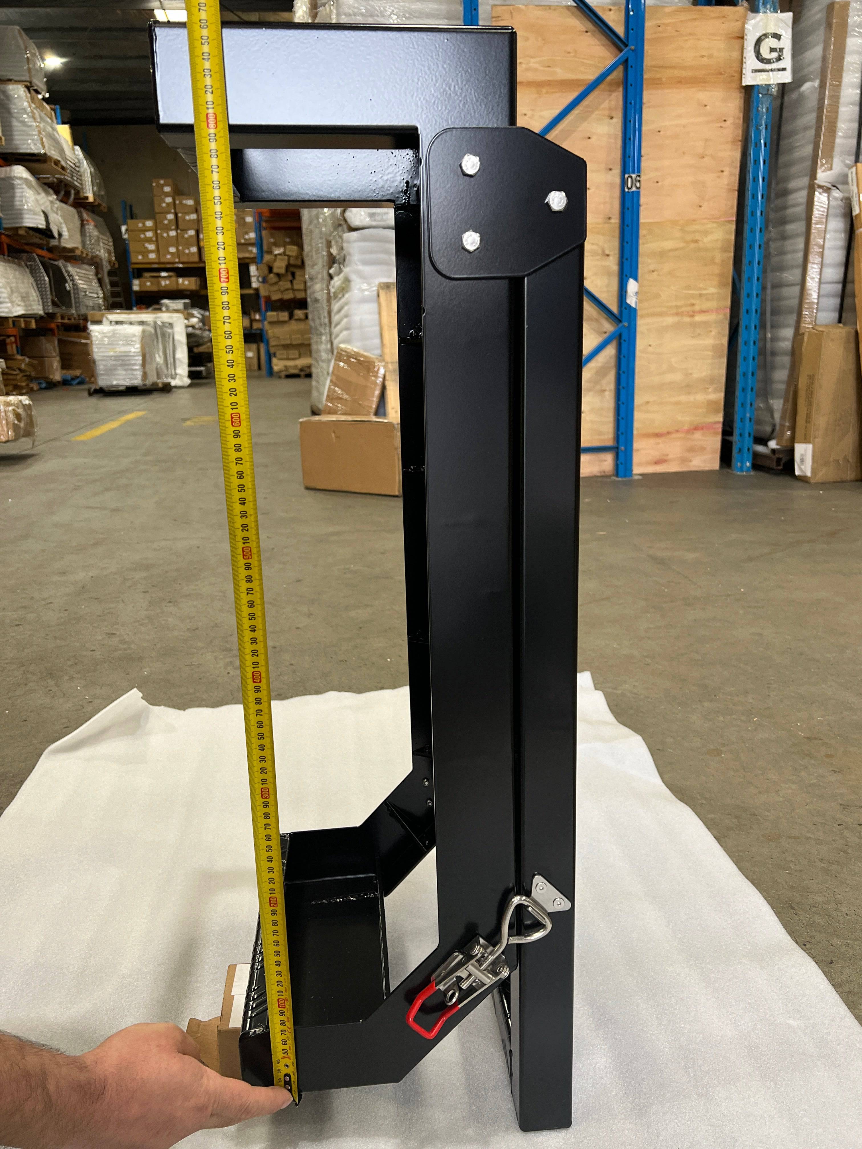 Canopy Rear Wheel Holder + Jerry Can Holder + Rear Ladder Combo Deal Powder Coated Black (Universal) - Image 58