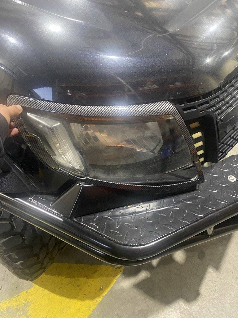Carbon Fibre Headlight Trim Suits Ford Ranger PX1 2012-2015 - Image 3