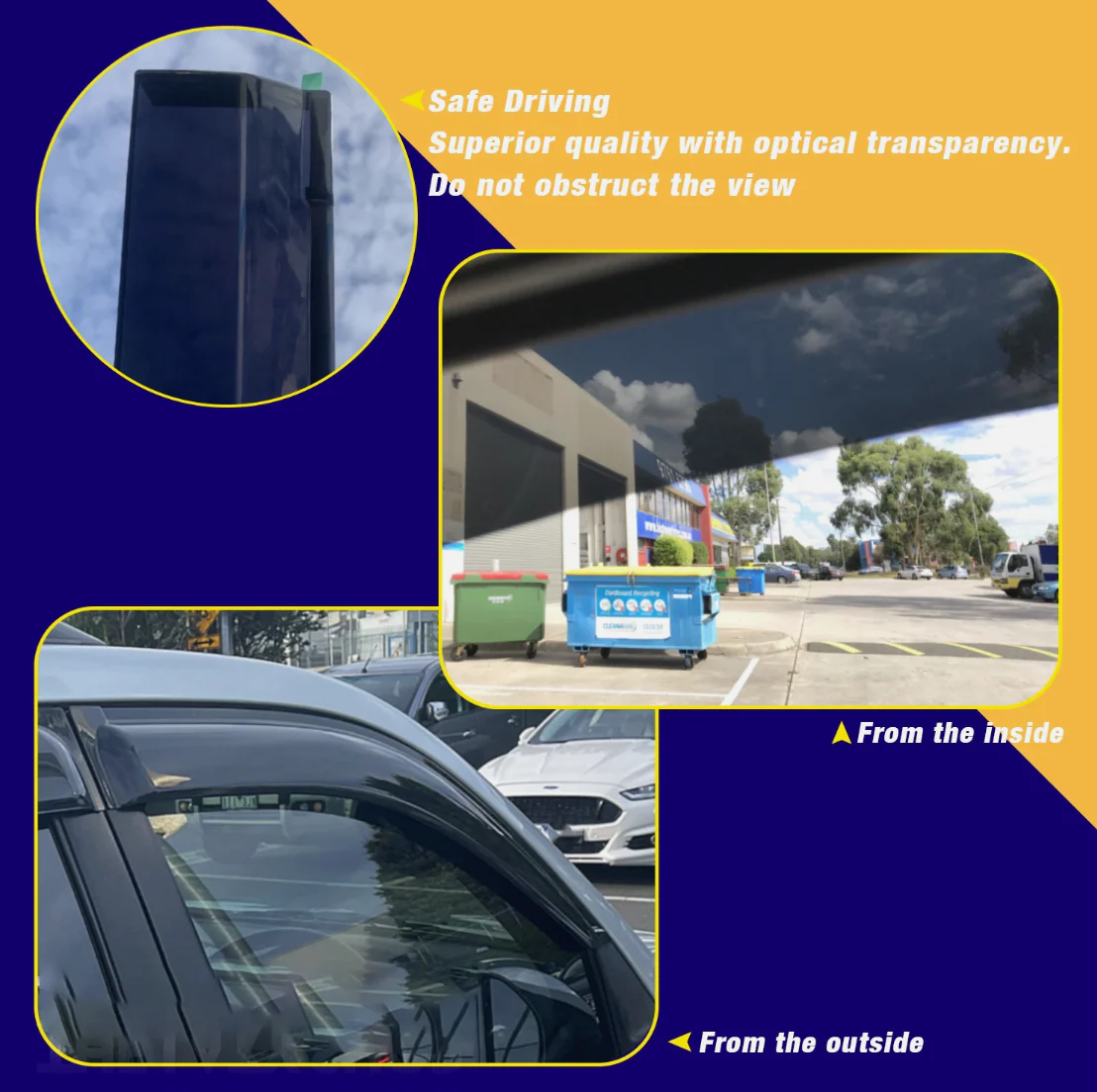 Combo Bonnet Protector + Weather shields suits Nissan Patrol GU Y61 1998-2004 - Image 4