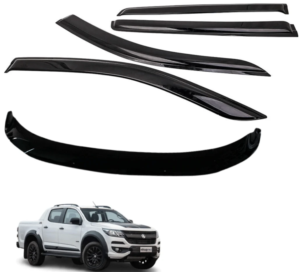 Combo Bonnet Protector + Weather shields suits Holden Colorado 2017-2022
