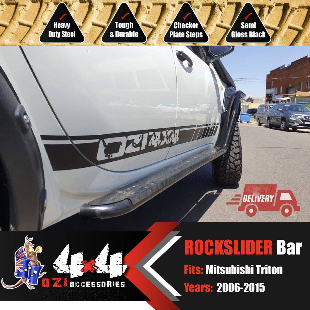 Commercial  Bullbar + Side Steps Suits Mitsubishi Triton MN/ML 2006-2015 - Image 14