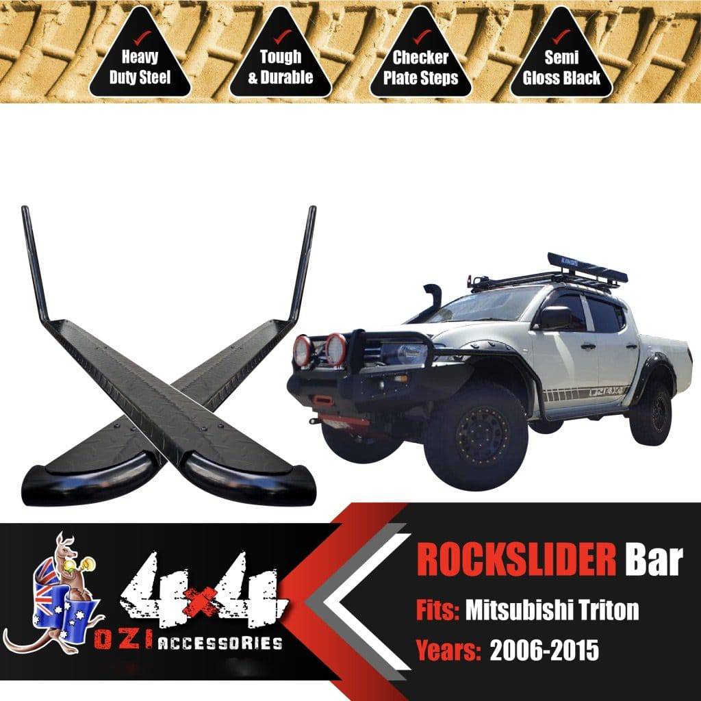 Commercial  Bullbar + Side Steps Suits Mitsubishi Triton MN/ML 2006-2015 - Image 15