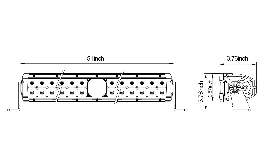 51" Osram Laser LED Light Bar - Image 2