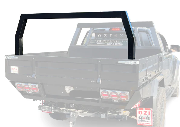 Premium Black Steel Squared Rear Ladder Rack - Suits Most Trays - Image 4