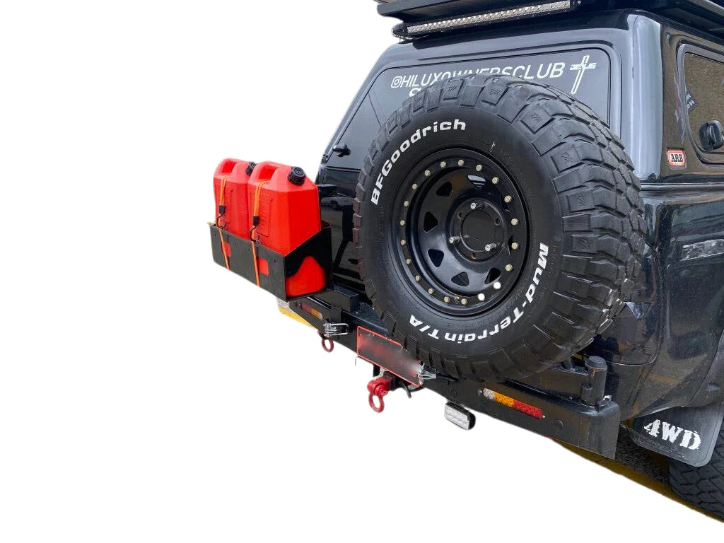 Rear Wheel Carrier & Dual Jerry Can Holder Suitable For Toyota Hilux N80 2015+ - Image 10