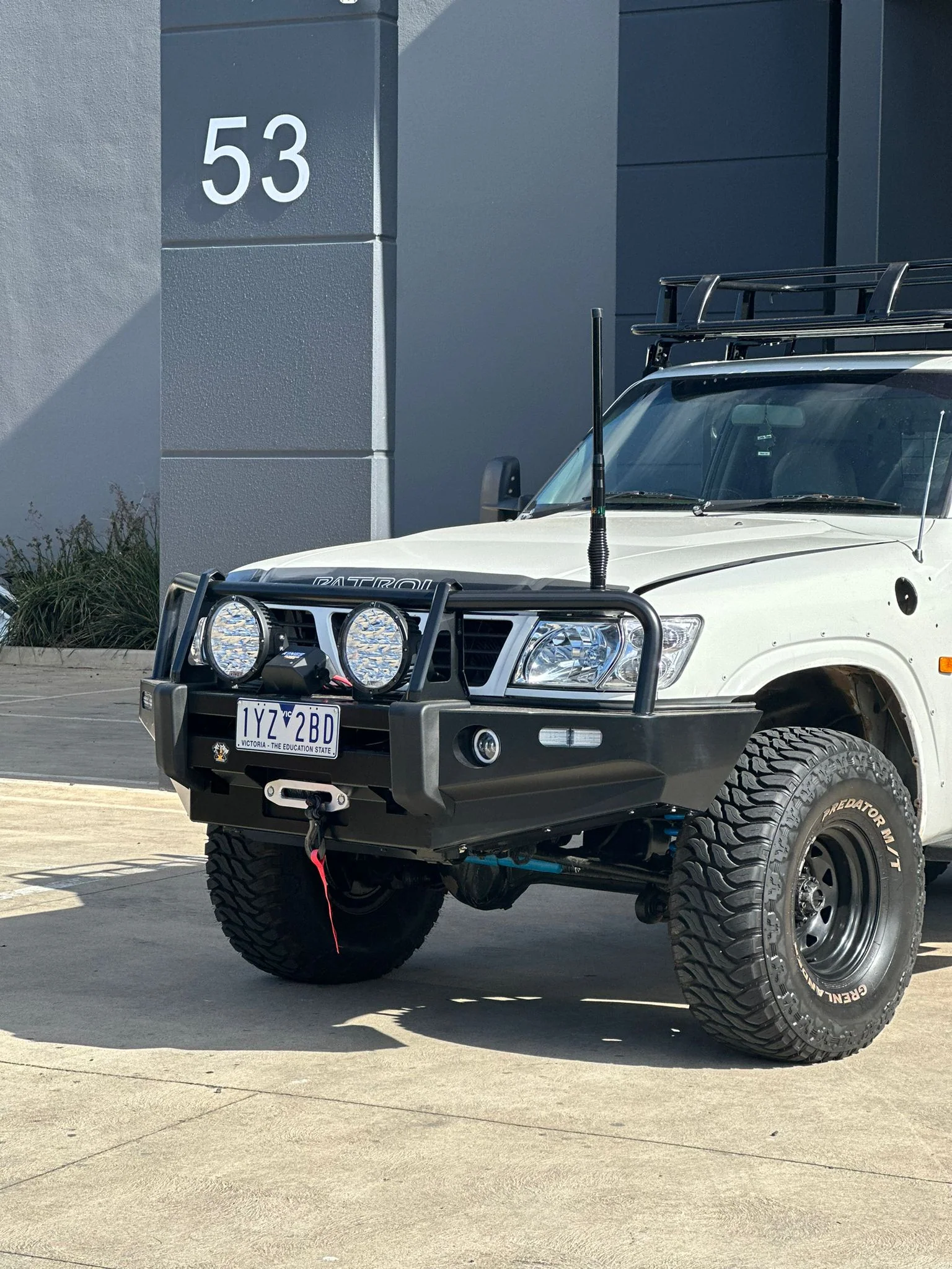Deluxe Bull Bar for Nissan Patrol GU 1 2 3 1997-2007 Winch Bullbar Adr Approved - Image 4