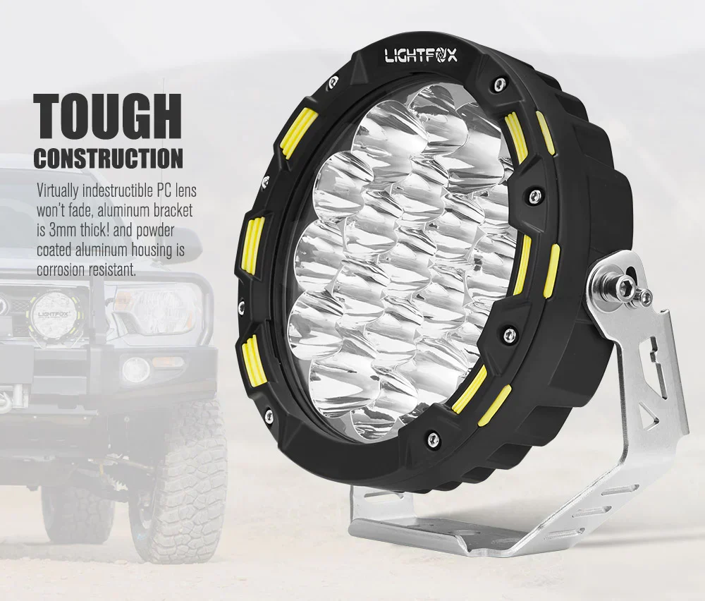 Driving Spot Lights LED 7inch 1Lux@816m Pair - Image 7