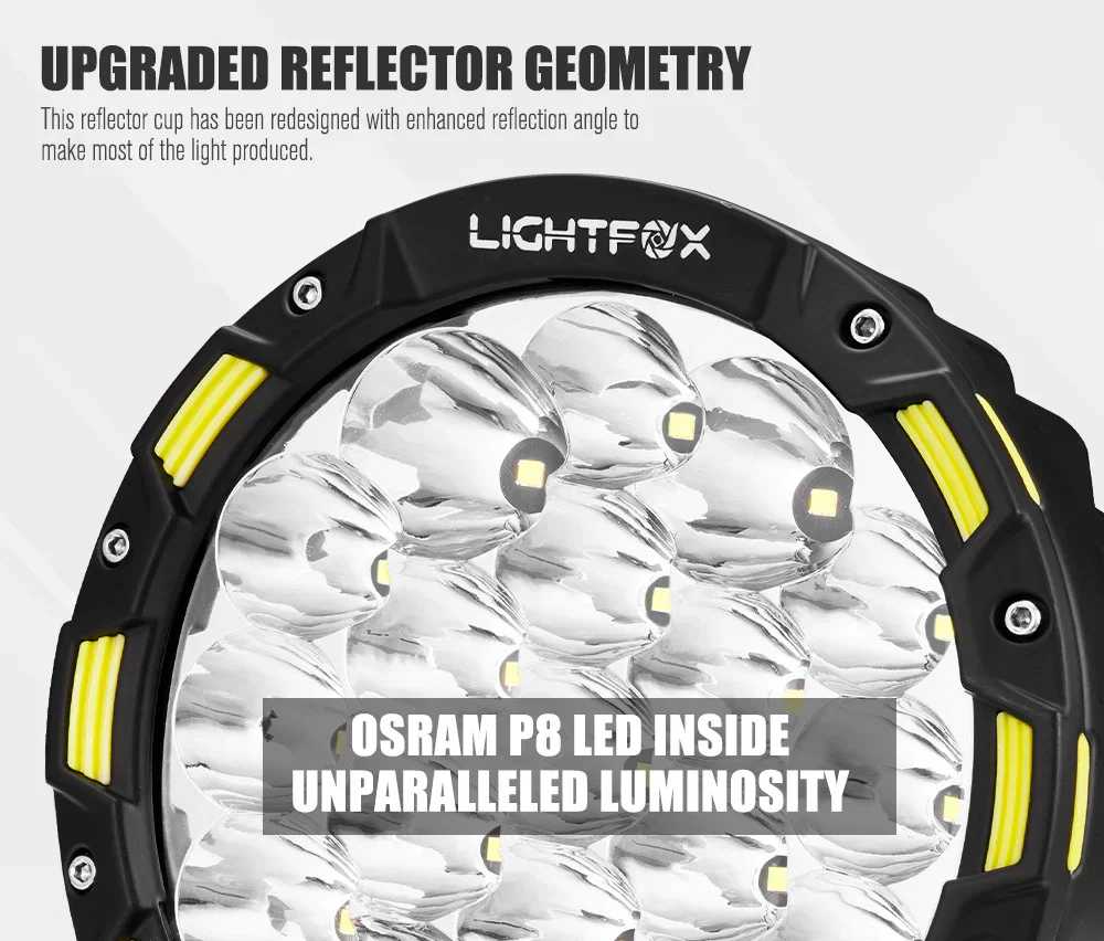 Driving Spot Lights LED 7inch 1Lux@816m Pair - Image 8