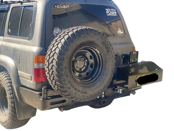 Rear Bar Dual Wheel Carrier Suitable For Toyota Land Cruiser 80 Series - Image 17