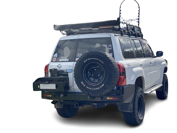 Rear Bar + Dual Wheel Carrier Suits Nissan Patrol GU Series 1,2,3,4 - Image 23