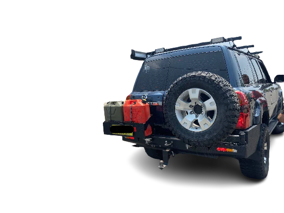 Rear Bar + Dual Wheel Carrier Suits Nissan Patrol GU Series 1,2,3,4 - Image 8