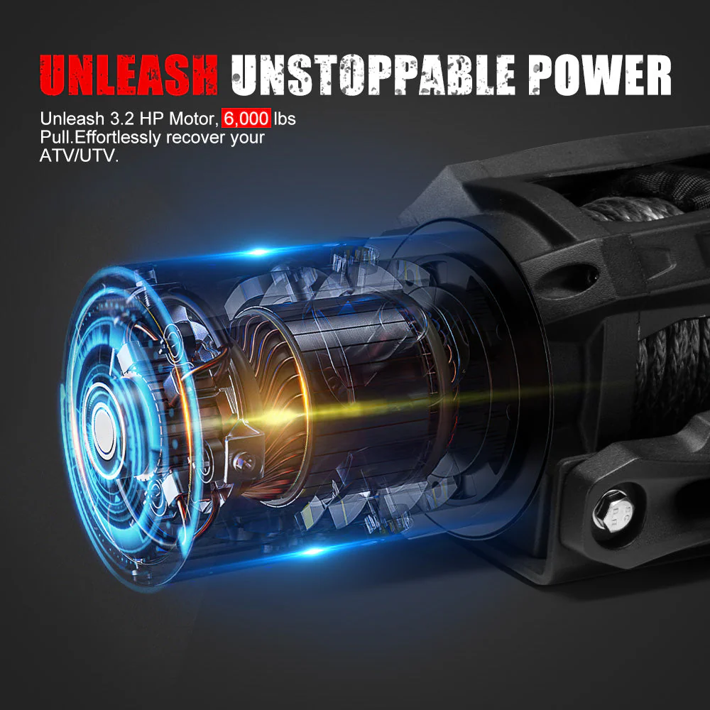 6000lbs Winch (Suitable for Quadbikes) - Image 3