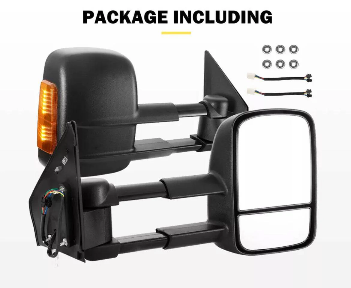 Extendable Towing Mirror Suitable For Toyota Land Cruiser 200 Series GX GXL VX 2007-2022 (Blinker) - Image 10