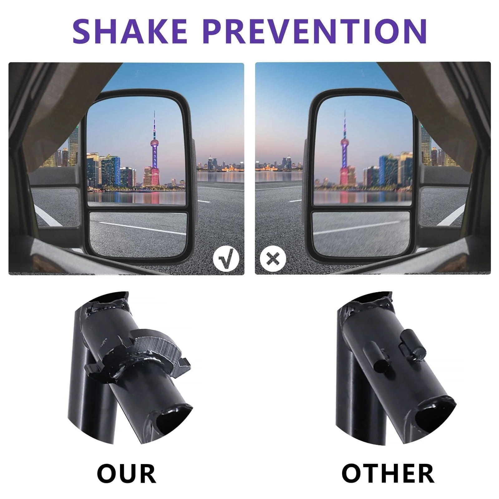Extendable Towing Mirror Suitable For Toyota Landcruiser 100 & 105 Series (Non Blinker) - Image 5