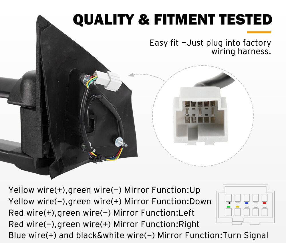 Extendable Towing Mirrors Suitable For Toyota Land Cruiser 200 Series 07+ (Non Blinker) - Image 12